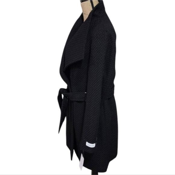 Calvin Klein nubby basketweave shawl collar‎ coat ladies size large new!!! - Picture 3 of 8